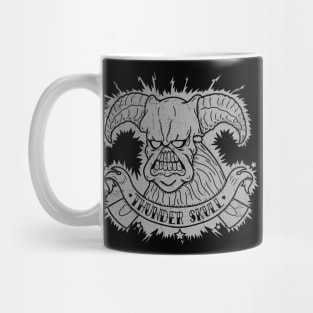 Thunder skull - gray ink Mug